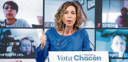 Àngels Chacón, este domingo en el mitin central del PDECat en Igualada