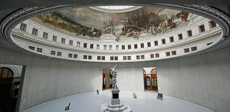 A general view shows the art installation 