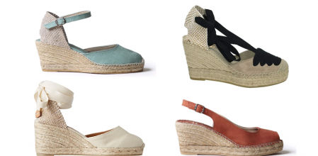 Sandalias tipo alpargatas.