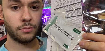 El creador de contenido manifestó tener síntomas de Covid.