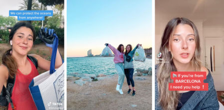 Elizabeth Sherr es la activista medioambiental que ha sido embajadora del reto mundial #trashchallenge desde Barcelona.