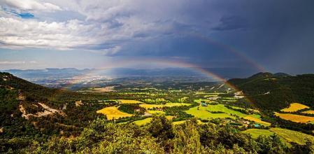 Arco iris doble en  Sant Bartomeu del Grau.