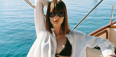 Modelo con prendas de Zara