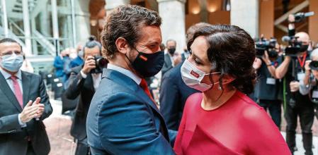 Investidura de la presidenta de la Comunidad de Madrid, Isabel Díaz Ayuso Pablo Casado