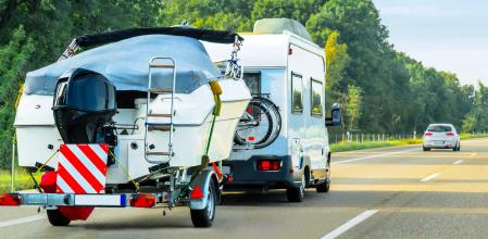 Remolque de una lancha