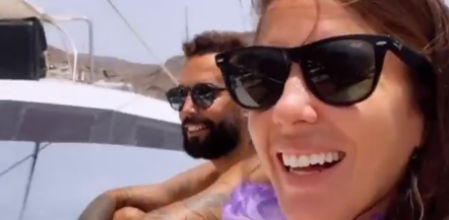 Cumpleaños de Anabel Pantoja en el mar