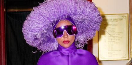 La cantante Lady Gaga con el llamativo estilismo en Nueva York