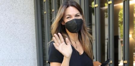 Fabiola Martinez, tras su entrevista en el 'Deluxe'.