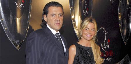 Leticia con una de sus exparejas, Roberto Corbo, en 2007.