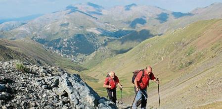 Poc abans d'arribar al coll de Noucreus Nuria EXCURSIONS VIVIR AGOST 2021