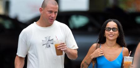 Channing Tatum y Zoë Kravitz durante su paseo por las calles de Nueva York