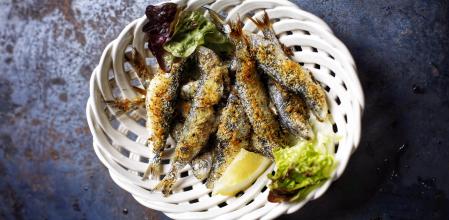 Sardinas al horno con limón