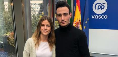 Ander García Oñate, militante del PP presuntamente agredido por una mujer de 20 años.