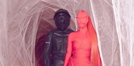 Kim Kardashian con su disfraz para la fiesta de Halloween de 2020