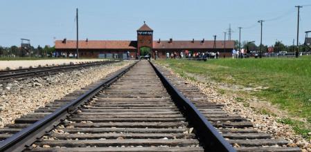 Los raíles del ferrocarril entrando al campo