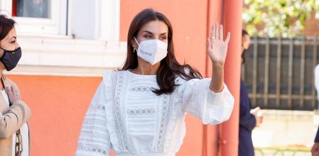 La reina Letizia durante la inauguración del curso escolar en Haro