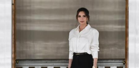 La diseñadora y ex cantante Victoria Beckham durante la 'London Fashion Week' del año pasado
