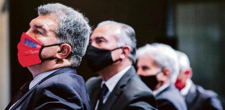 foto XAVIER CERVERA 06/10/2021 Después de 6 meses de investigación, el director general del club, Ferran Reverter ofrece su primera comparecencia pública para dar a conocer los resultados de la 'due diligence' en medio de una gran expectación.