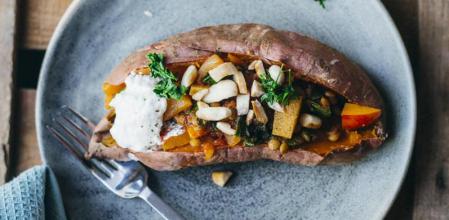 Boniato relleno de otoño