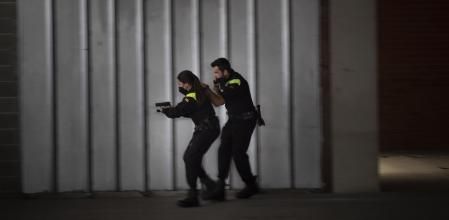 Un policía, en un entrenamiento