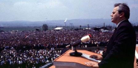 Slobodan Milošević, en su discurso de conmemoración del 600.º aniversario de la batalla de Kosovo
