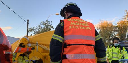 Los equipos de emergencia en el lugar del triple atropello.