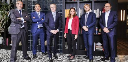 El equipo directivo de Meridia Capital, dirigido por Javier Faus