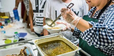 Un comedor social de l'Hospitalet de Llobregat 
