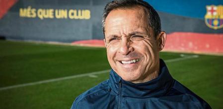 18 - 11 - 2021 / Sant Joan Despi - Ciudad deportiva Joan Gamper / Sergi Barjuan, entrenador del FC Barcelona B / Foto: Llibert Teixidó