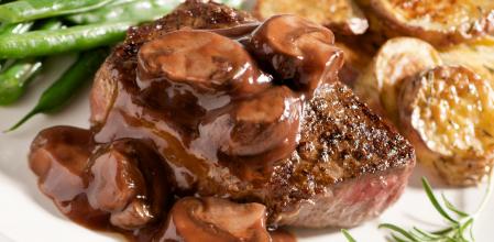 Salsa de vino para carne