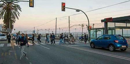 Carretera Nacional II a su paso por la comarca del Maresme. N-II en Premià de Mar Para Vivir 31-03-2015 Pedro Catena
