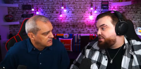 Ramón García acudió ayer a la casa del 'streamer'