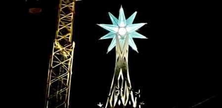 La estrella iluminada.