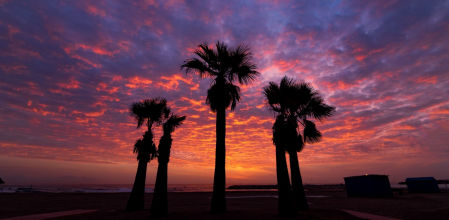 Candilazo en la playa de Fuengirola.