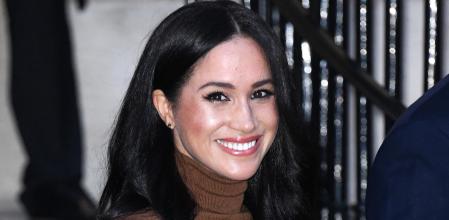 La duquesa de Susssex, Meghan Markle, con un 'total look' marrón
