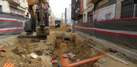 Obras en el Camí Ral de Mataró