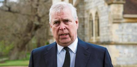 principe andres duque de york during a television interview following the announcement on Friday April 9, of the deathof the Duke ofEdinburgh Picture date: Sunday April 11, 2021