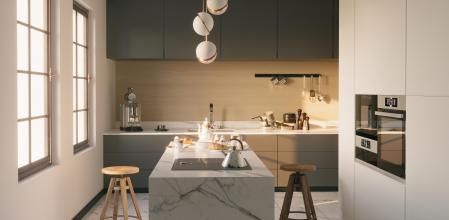 Interior de cocina moderna