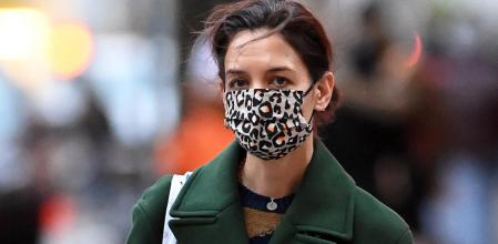 Katie Holmes con abrigo de Mango en Nueva York