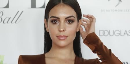 Georgina Rodriguez at photocall of Elle Cancer Ball 2019 in Madrid on Thursday, 30 May 2019.