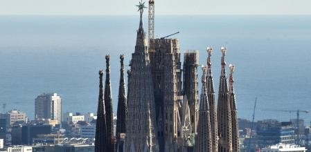 La Sagrada Familia el 14 de enero del 2022.
