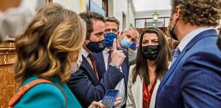 Pleno Reforma laboral Egea Cuca Gamarra Olona a del PP y Vox al final del Pleno