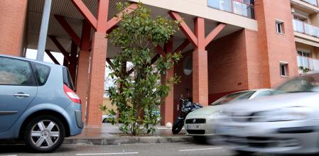 Portal del piso donde se ha producido el crimen