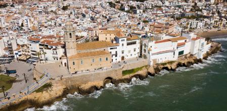 Imagen aérea de Sitges, una de las capitales del xató