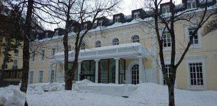 Aspecto invernal del Balneario de Panticosa