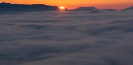 Mar de nieblas en Sant Martí Xic.