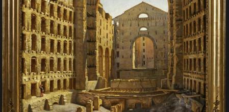 El Liceu després de l’incendi de 1861