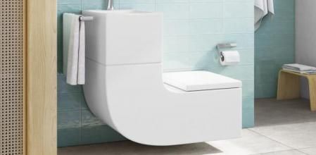 Entre las tecnologías revolucionarias de Roca destacan el W + W, que aúna en una sola pieza lavabo e inodoro, y el Urinario Hall Waterless, que no requiere de agua para la descarga