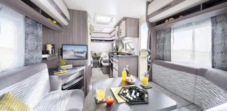 Esta caravana está disponible en tres configuraciones de planta diferentes.