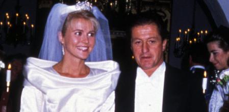 Mariage de Philippe Junot et Nina Wendelboe-Larsen le 10 octobre 1987 au Danemark. (Photo by STILLS/Gamma-Rapho via Getty Images)